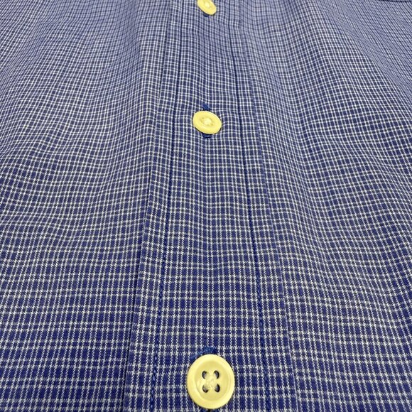 Men's RALPH LAUREN “Blake” Long Sleeve Button-Down Blue Plaid Shirt- Size XL‎ - Picture 4 of 8